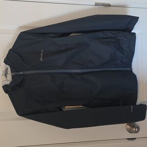 Eddie Bauer Womens Rain Jacket Size S Blue Waterproof Outdoor